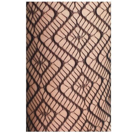 Commando Geo Net Tights Black Size S 7241 - Picture 2 of 2